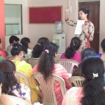 Concepts being explained at the Teacher Training Workshop - Little's, Fatorda.