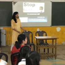 An awareness talk on preventing Child Abuse at Bloomz International School, Margao